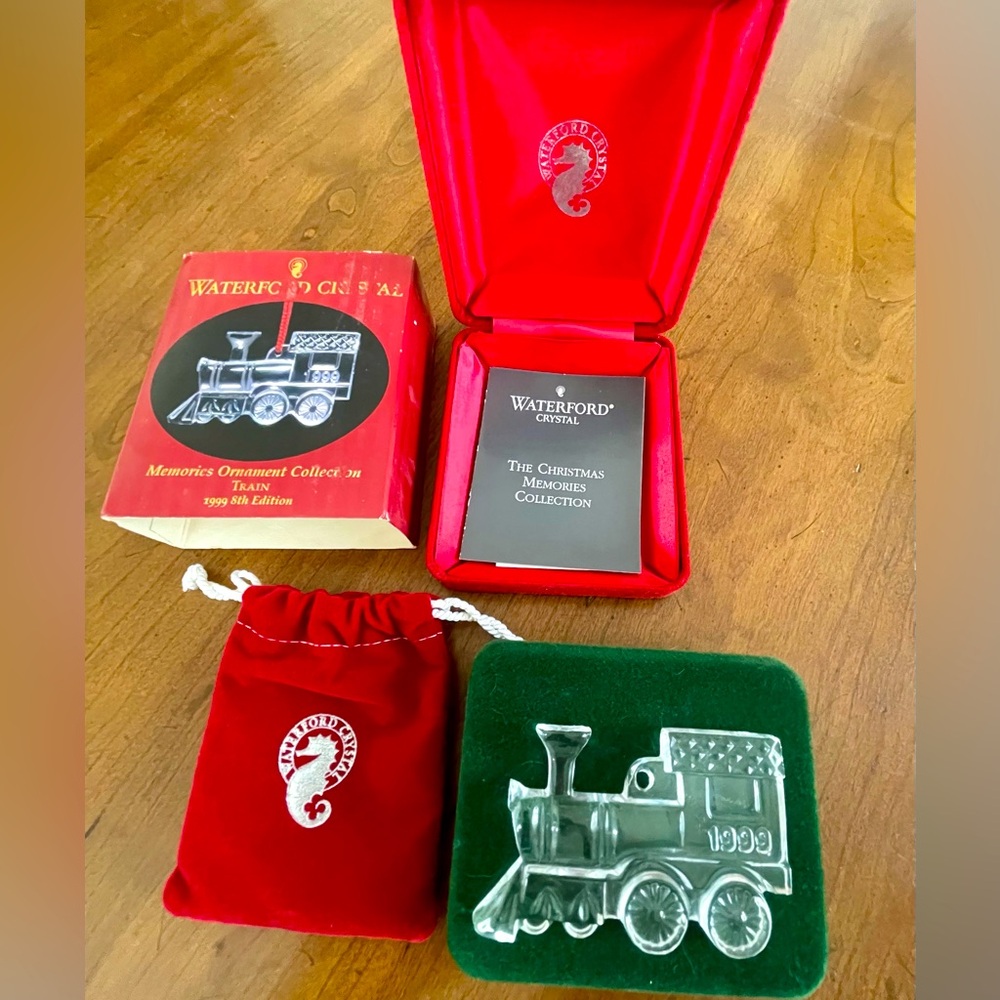 Waterford Crystal Train Ornament